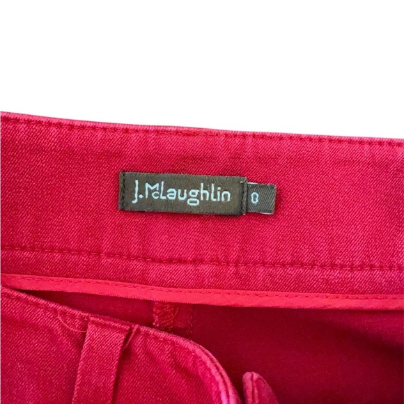 J. McLaughlin Red Casual Cotton Stretch Pants Size 0 - Picture 4 of 5